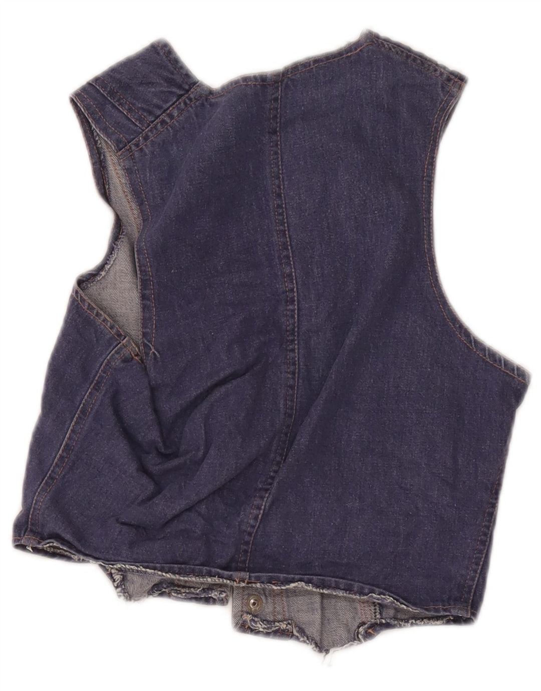 Gilet di jeans vintage per bambina 8-9 anni Blu