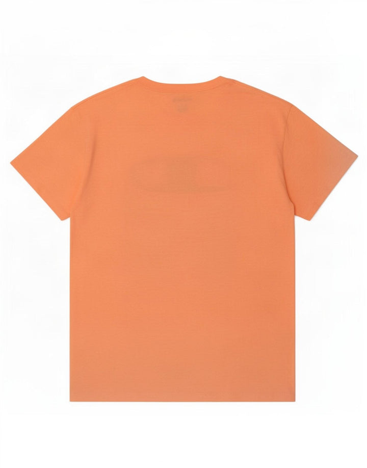 T-shirt grafica da uomo Champion Top Large in cotone arancione