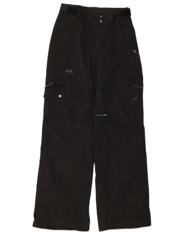 Pantaloni cargo antivento da donna HELLY HANSEN UK 6 XS neri in poliammide