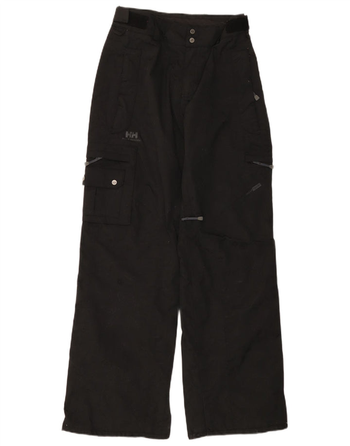 Pantaloni cargo antivento da donna HELLY HANSEN UK 6 XS neri in poliammide