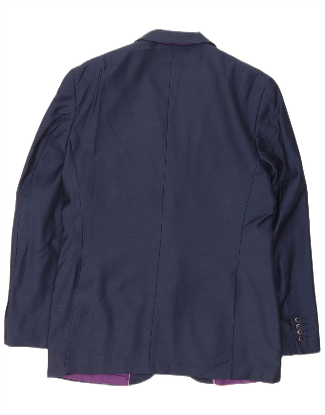 Giacca blazer a 2 bottoni da uomo Marks & Spencer UK 40 grande lana blu navy