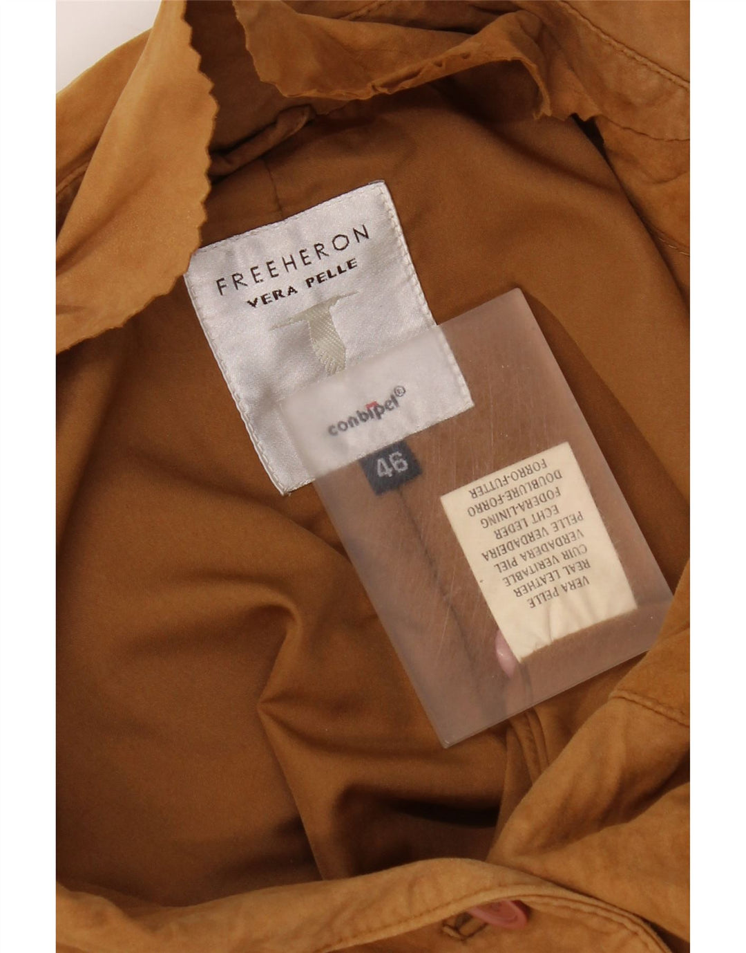 Giacca Donna Conbipel Free Heron Scamosciata IT 46 Large Pelle Marrone