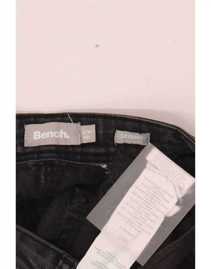 Jeans skinny da donna Bench W27 L32 cotone nero