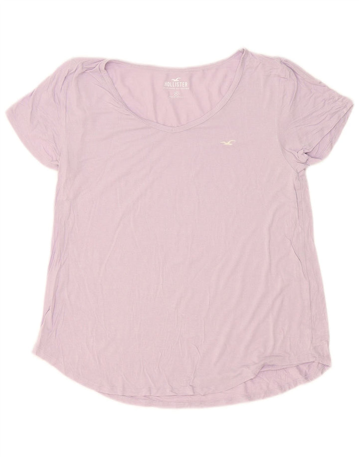 T-shirt Hollister da donna Top UK 14 viola medio