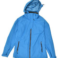 MCKINLEY Womens Hooded Rain Jacket UK 12 Medium Blue Polyester Vintage McKinley and Second-Hand McKinley from Messina Hembry 