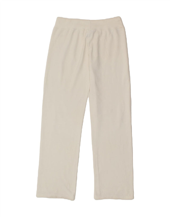 CHAMPION Womens Tracksuit Trousers UK 14 Medium White Cotton Vintage Champion and Second-Hand Champion from Messina Hembry 
