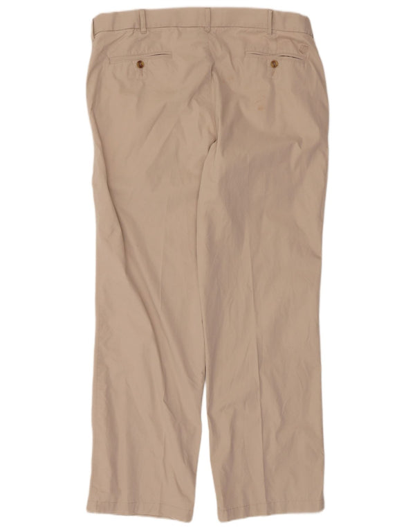 Pantaloni chino dritti Marks & Spencer da uomo blu Harbour W38 L31 Beige
