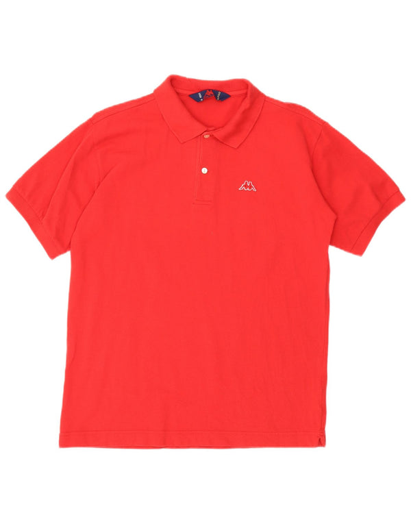 Polo Kappa Uomo Rosso Medio In Cotone