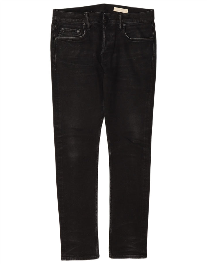 Jeans slim a sigaretta da uomo All Saints W32 L32 in cotone grigio