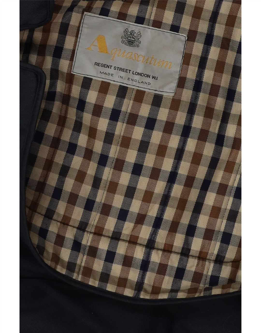 Cappotto da uomo Aquascutum UK 40 grande blu navy