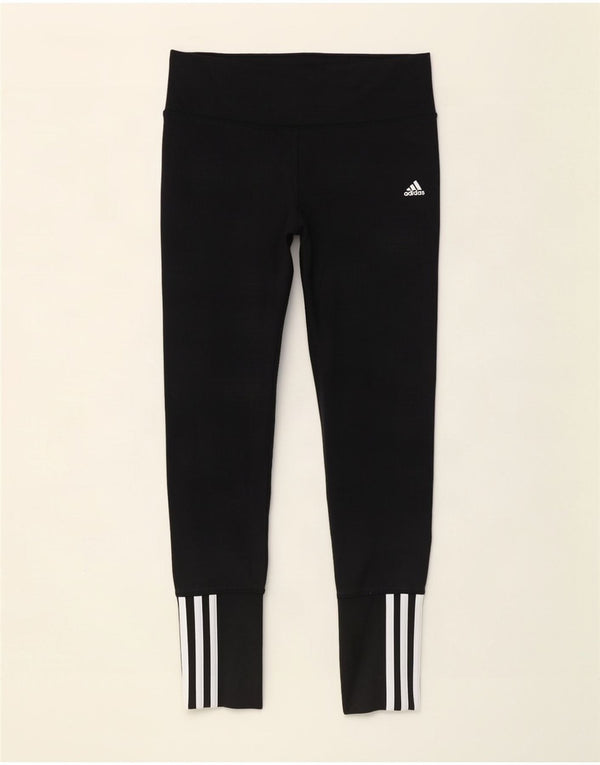 Leggings Adidas Climalite da donna UK 8/10 Piccolo cotone nero