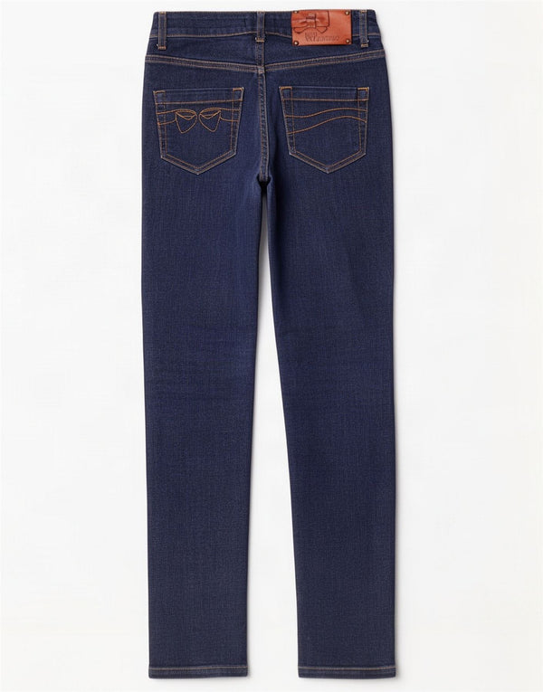 Red by Valentino Womens Slim Jeans W24 L28 Navy Blue