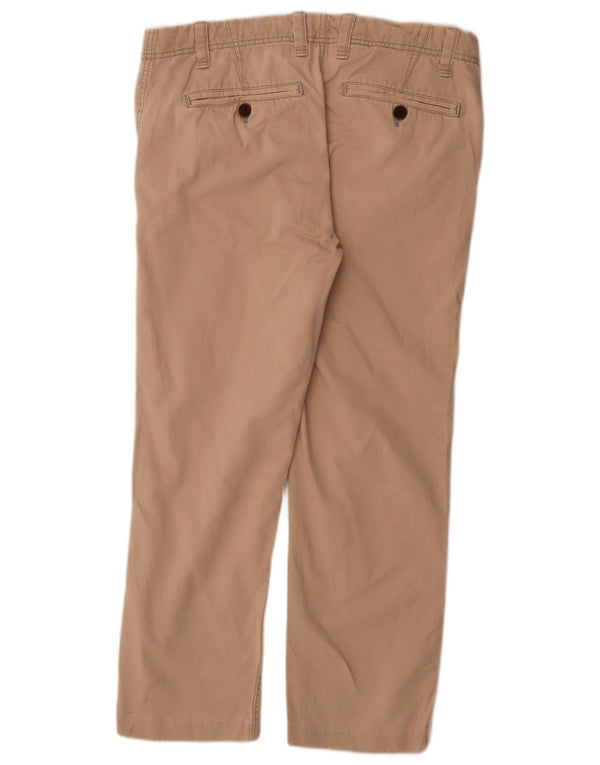 Pantaloni chino dritti da uomo Fat Face W34 L29 in cotone beige