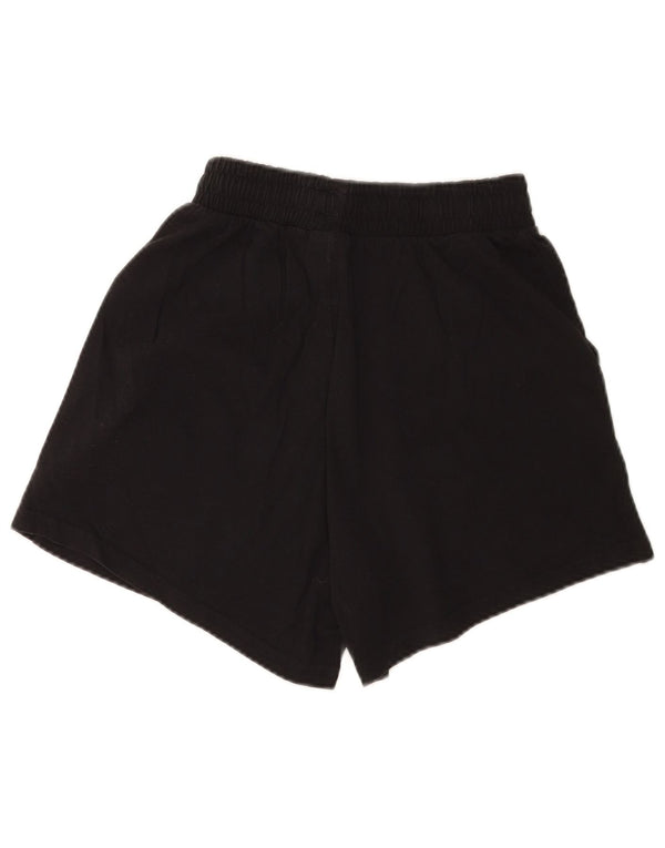 Pantaloncini sportivi grafici da donna Adidas UK 10 piccoli cotone nero