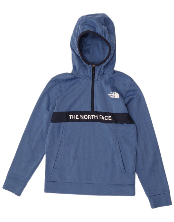 Felpa con cappuccio grafica da ragazzo The North Face 14-15 anni XL Blue Colourblock