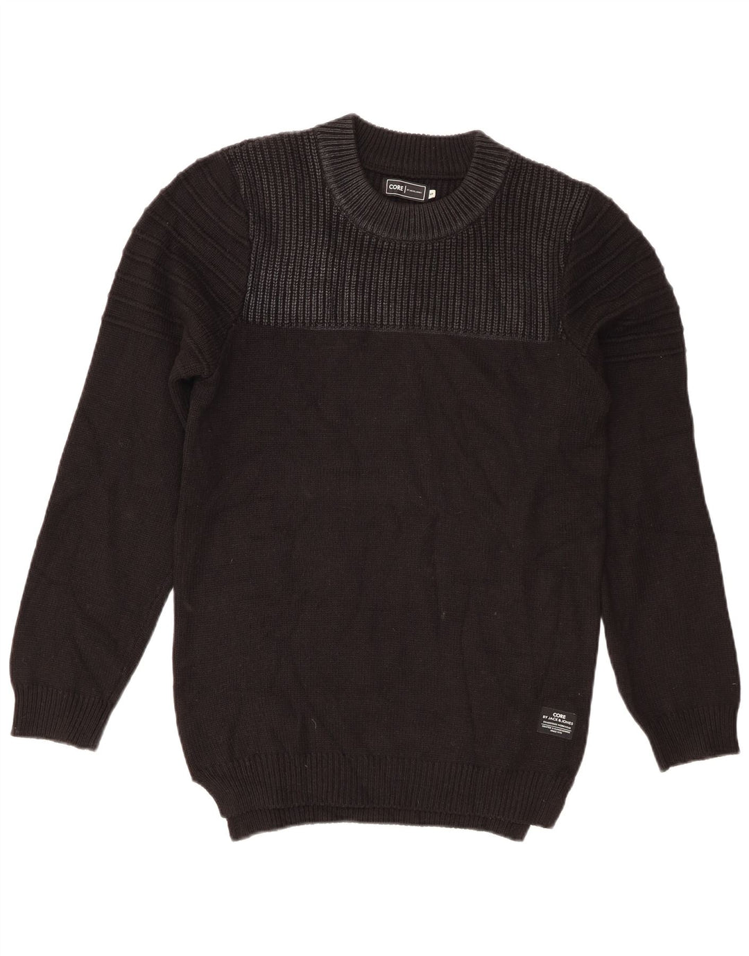 Maglione maglione girocollo da uomo Jack & Jones piccolo acrilico nero