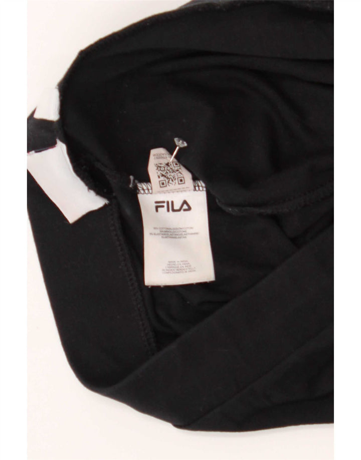 Leggings grafici da donna Fila UK 12 cotone nero medio