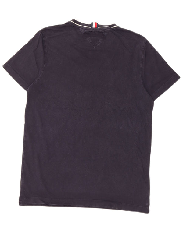 Tommy Hilfiger Mens T-Shirt Top Small Navy Blue Cotton