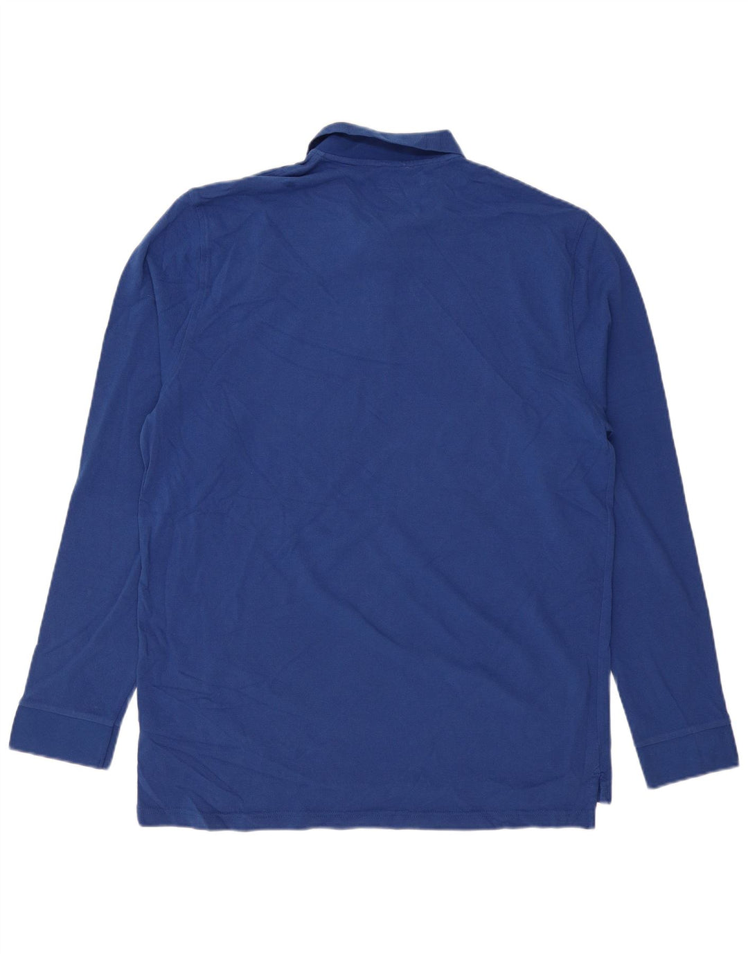 J. CREW Polo da uomo a maniche lunghe vestibilità classica XL in cotone blu