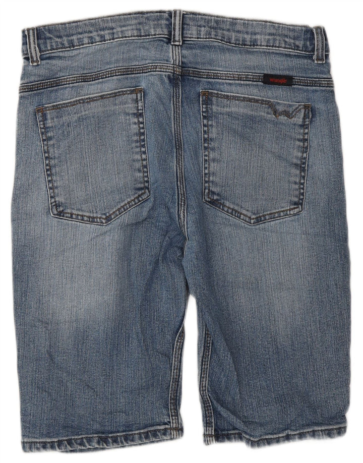 Pantaloncini di jeans da donna Wrangler W30 blu medio