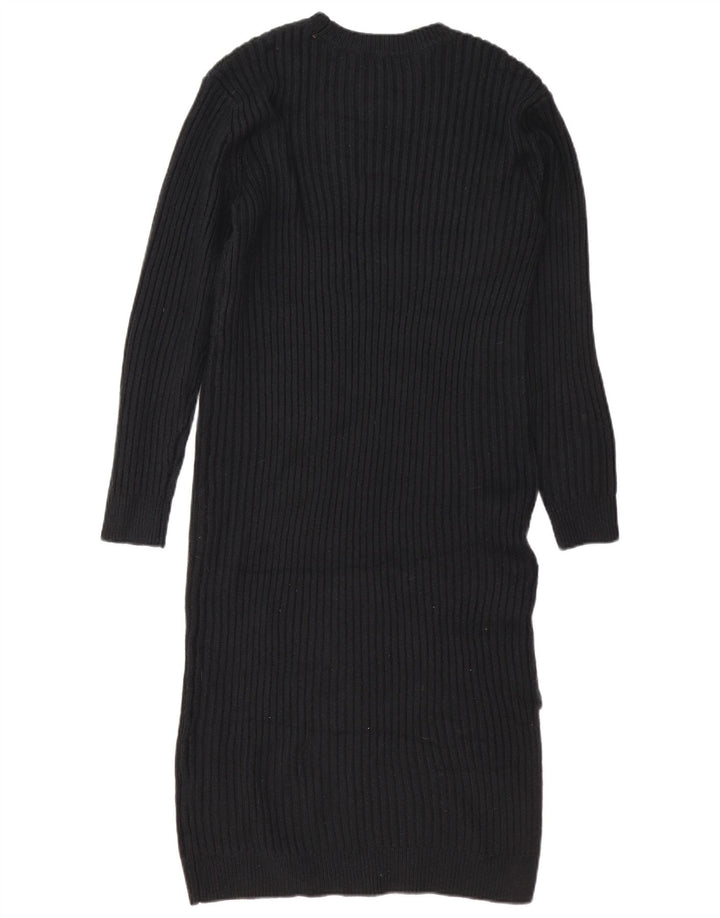 Abito maglione a maniche lunghe da donna Marks & Spencer UK 14 medio nero