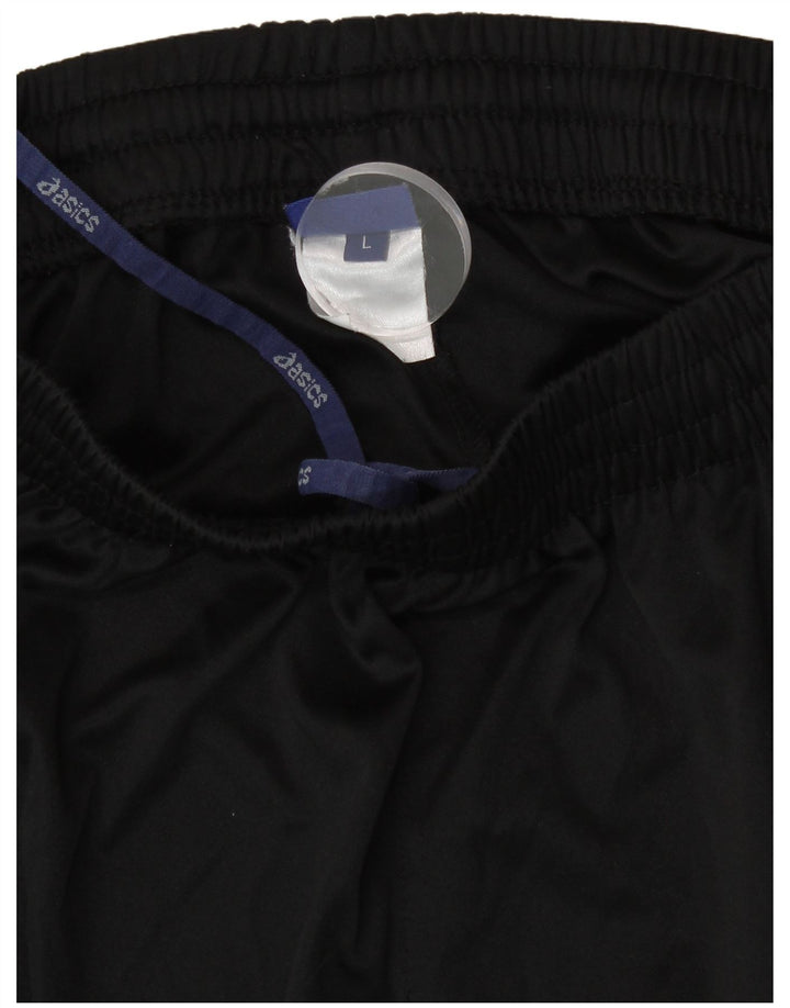 Asics Pantaloncini sportivi da ragazzo 13-14 anni Large Nero in poliestere color block