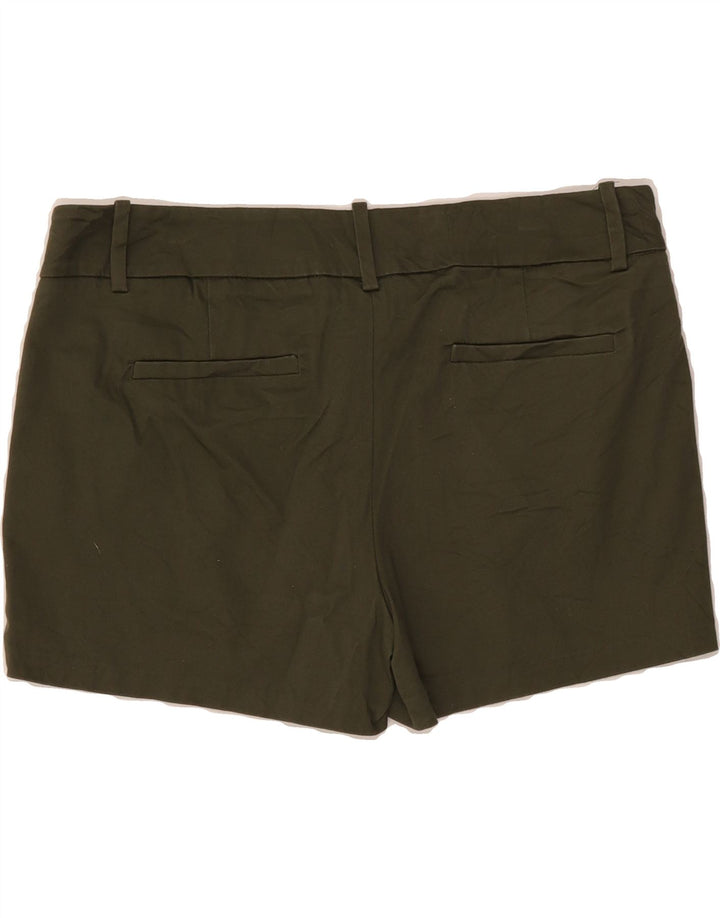 MOSSIMO Womens Stretch Chino Shorts US 12 Large W34 Green Cotton Vintage Mossimo and Second-Hand Mossimo from Messina Hembry 
