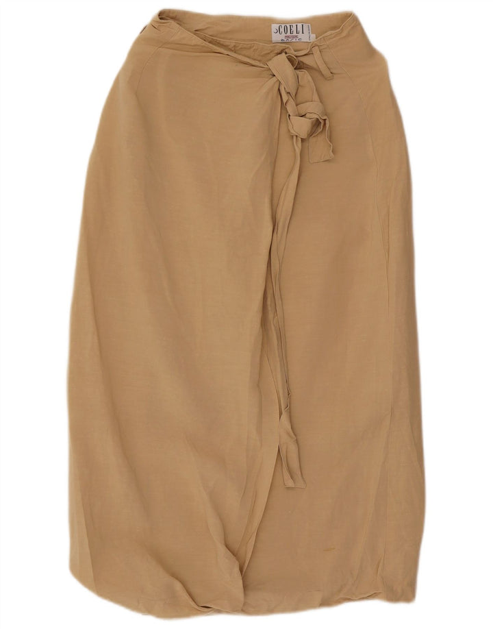 Gonna a portafoglio da donna basic XS W24 Lino beige