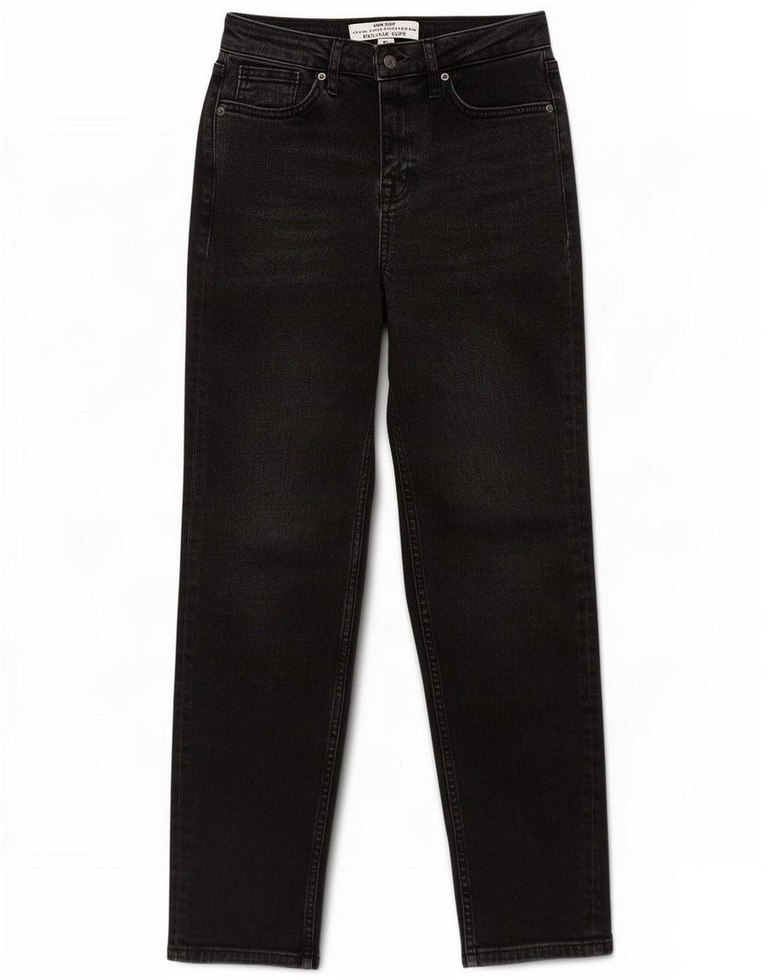 Jeans slim rilassati da donna White Stuff UK 8 piccoli W26 L28 cotone nero
