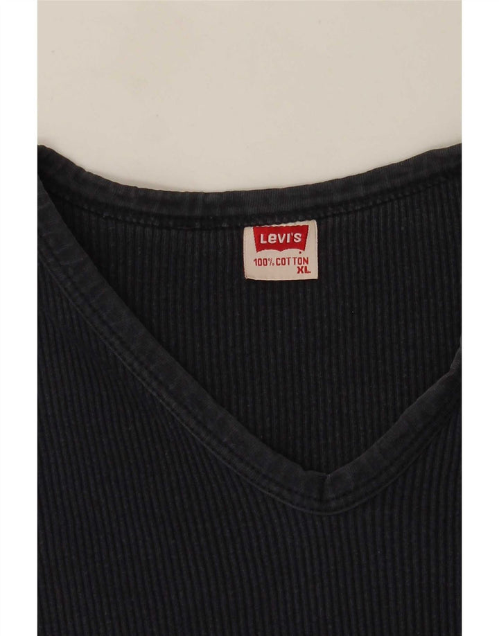 T-shirt da donna Levi's Top XL in cotone blu navy