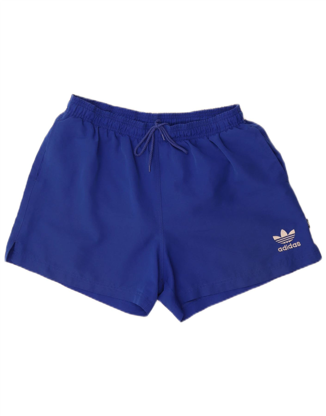 Pantaloncini sportivi da uomo Adidas in poliestere blu medio