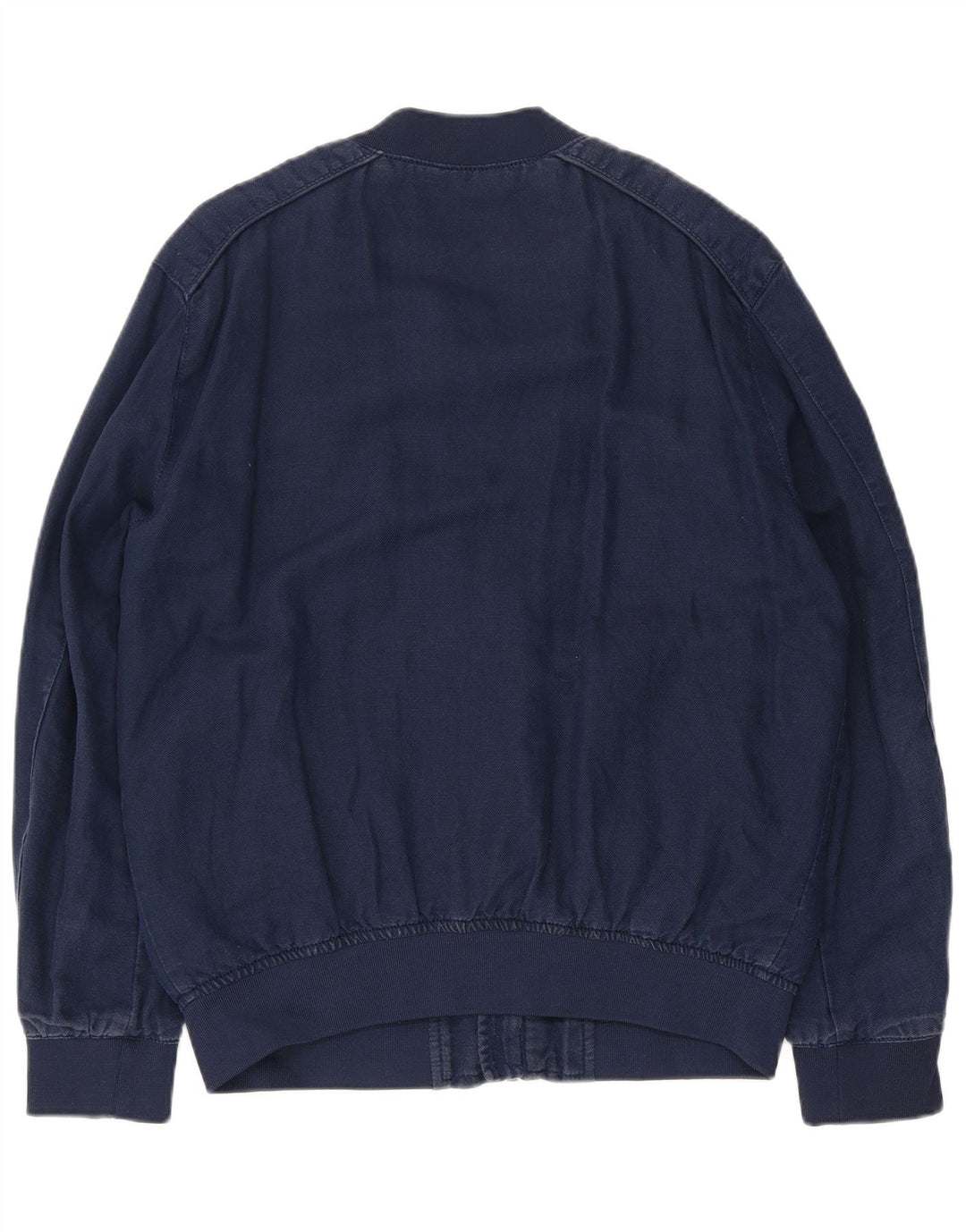 Giubbotto bomber da uomo ZARA UK 40 grande poliestere blu navy