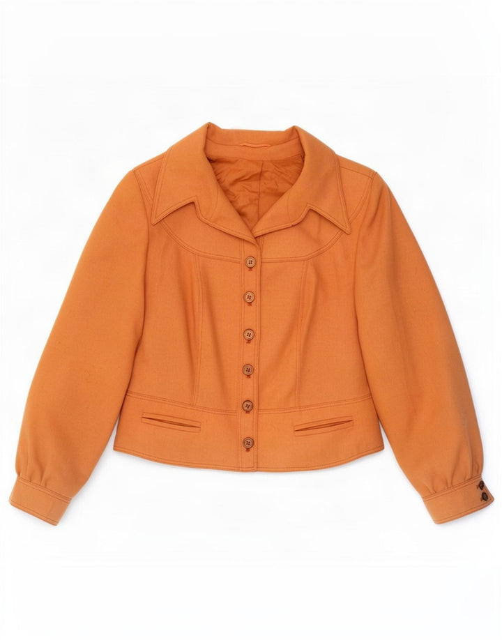 Giubbotto bomber da donna vintage EU 40 poliestere marrone medio