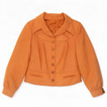 Giubbotto bomber da donna vintage EU 40 poliestere marrone medio