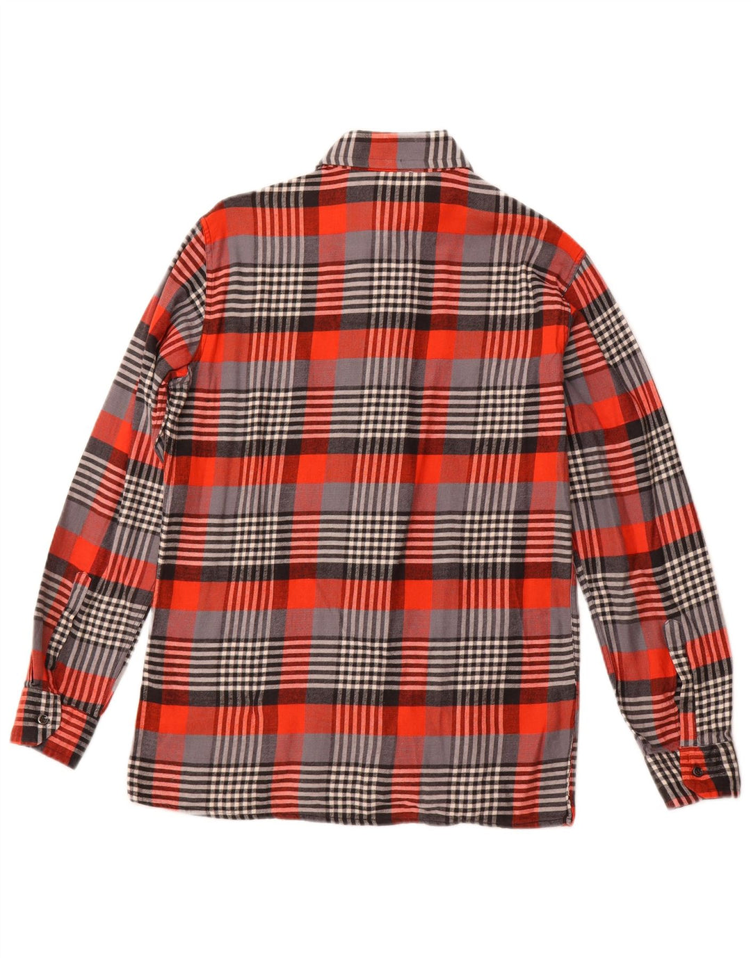 Camicia in flanella da uomo VINTAGE taglia 15 3/4 40 quadri rossi medi