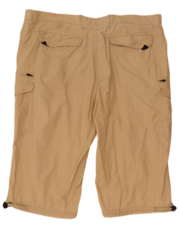 Pantaloncini cargo da uomo Marks & Spencer W44 2XL cotone beige
