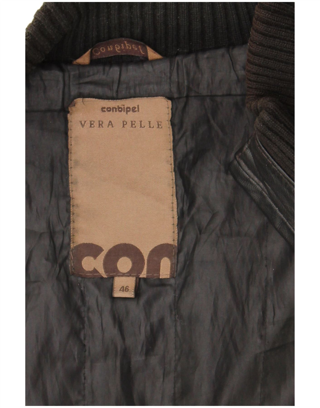Giubbotto Pelle Uomo Conbipel IT 46 Small Pelle Nera