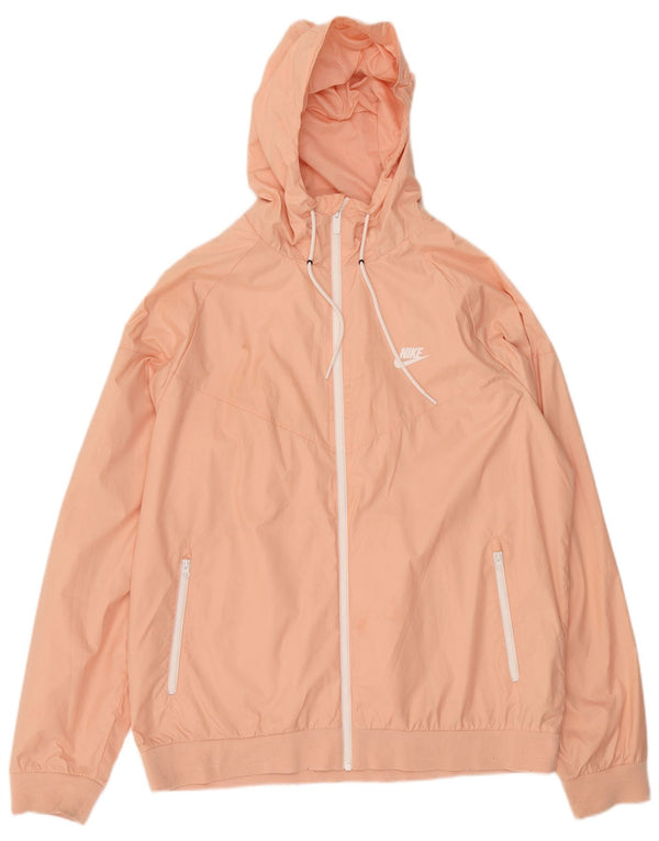 Giacca antipioggia Nike da donna con vestibilità ampia con cappuccio UK 18 XL poliestere rosa