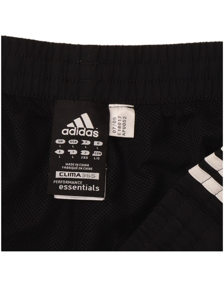 Pantaloncini sportivi da uomo Adidas grandi sportivi in poliestere nero