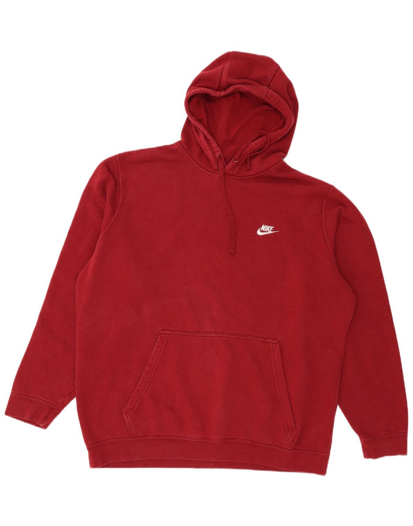 Felpa con cappuccio da uomo Nike 2XL cotone bordeaux