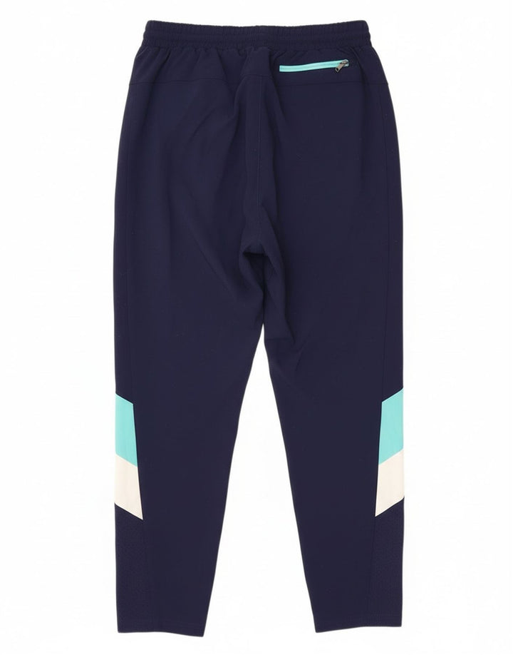 Pantaloni da tuta da uomo Puma Large in poliestere color block blu navy