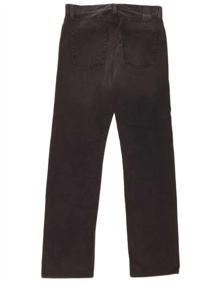 Jeans dritti da uomo Hugo Boss W32 L34 cotone nero