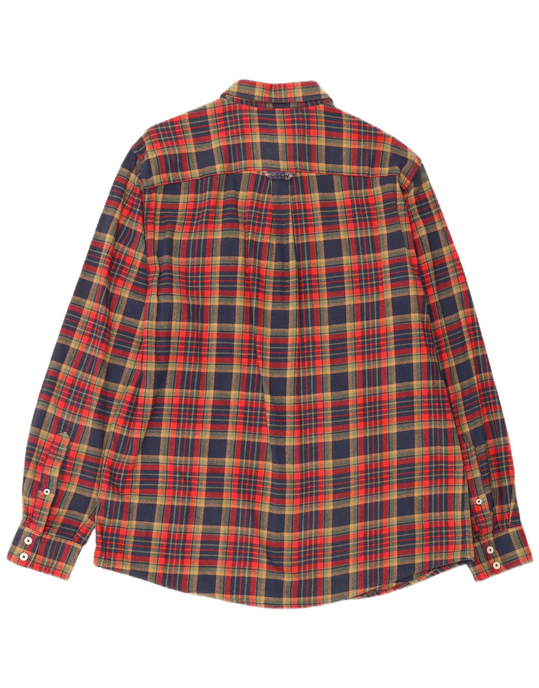 Crew Clothing Camicia da uomo in flanella dal taglio classico, grande motivo a quadri multicolore