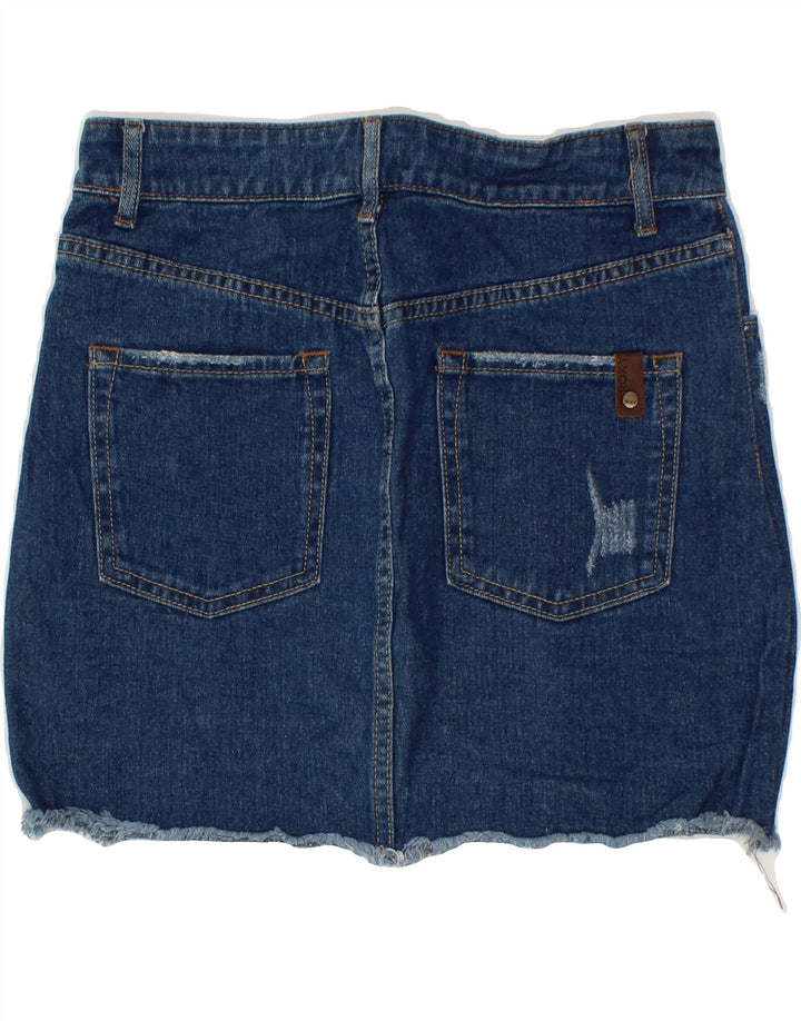ROXY Womens Denim Skirt Small W28 Blue Vintage Roxy and Second-Hand Roxy from Messina Hembry 