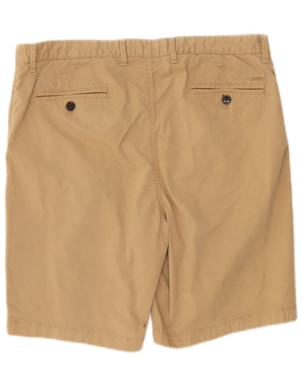 Pantaloncini chino tinti in capo da uomo Michael Kors W34 grande cotone beige