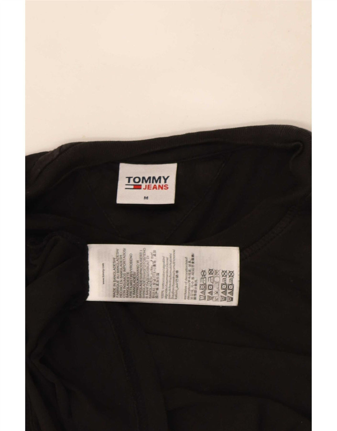Maglietta da uomo Tommy Hilfiger Top media nera