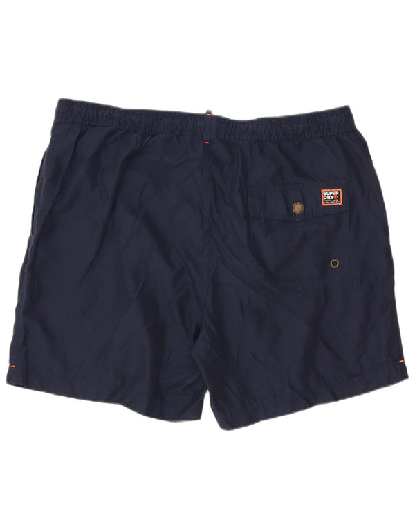 Pantaloncini da bagno da uomo Superdry 2XL poliestere blu navy