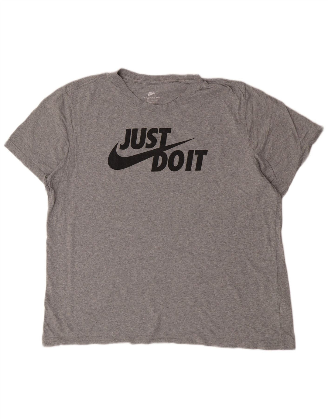 T-shirt grafica da uomo Nike Top 2XL cotone chiazzato grigio