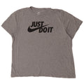 T-shirt grafica da uomo Nike Top 2XL cotone chiazzato grigio
