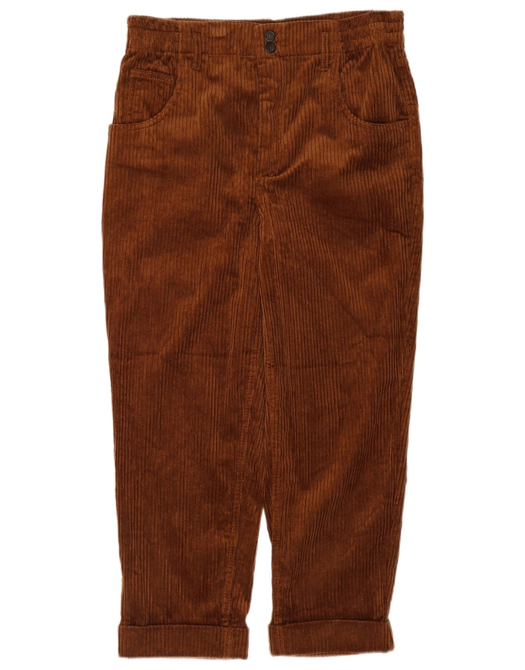 Pantaloni corti in velluto a coste Zara da donna medi W28 L24 Marrone